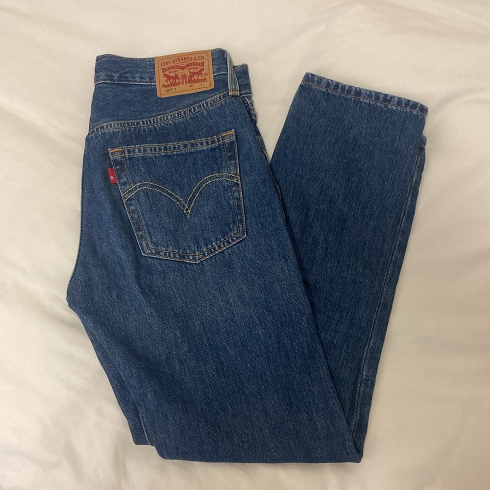 Levi's Blue Jeans 501 T, W24 L28, blue